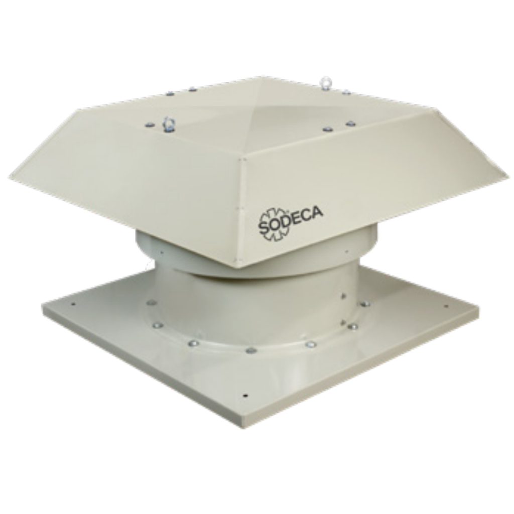 Sodeca HTMF/IE5 Extractor de cubierta multifuncional 400 ºC/2h con motor de alta eficiencia IE5