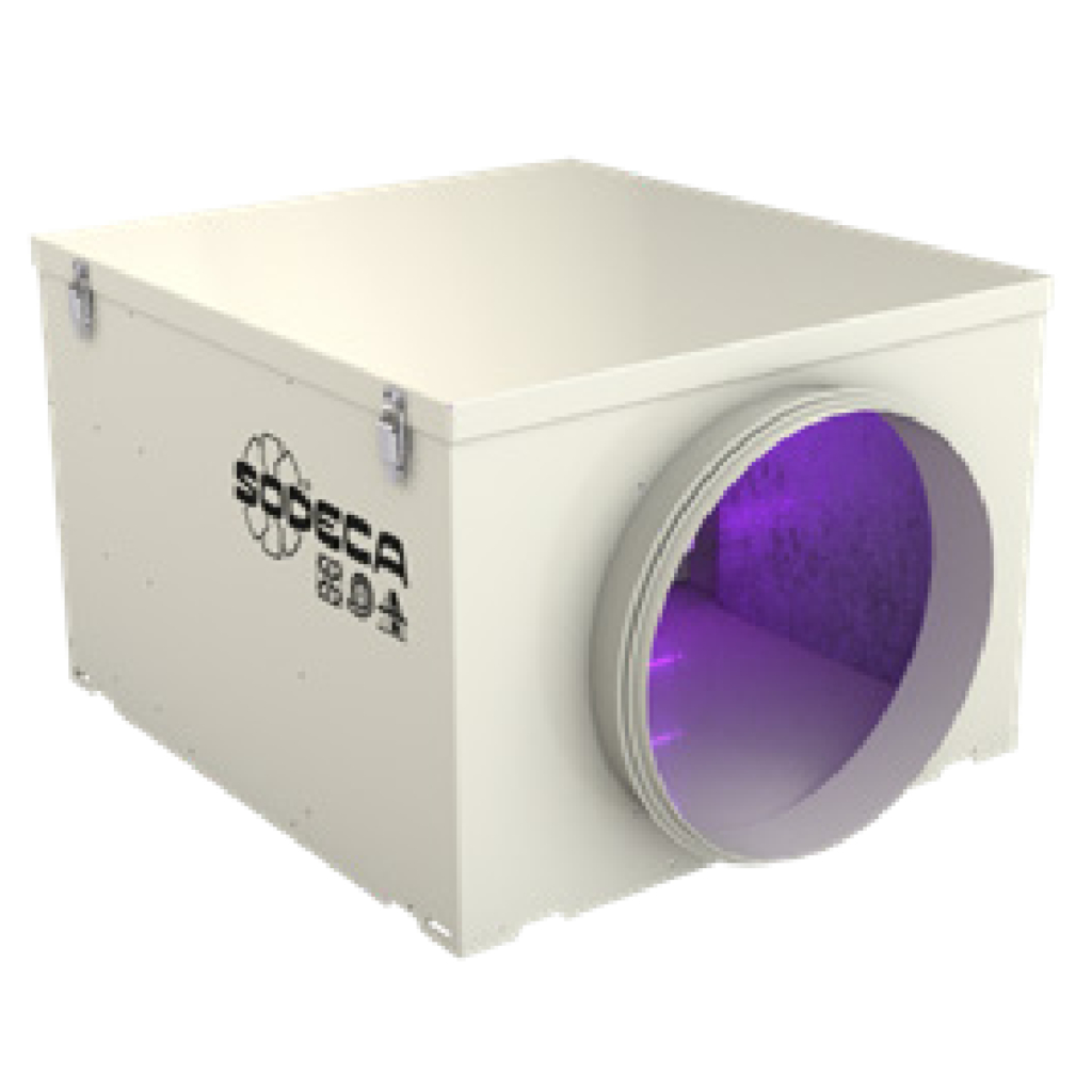 Sodeca CG/LP-UVc Cámara germicida UVc sin ventilador para conductos circulares