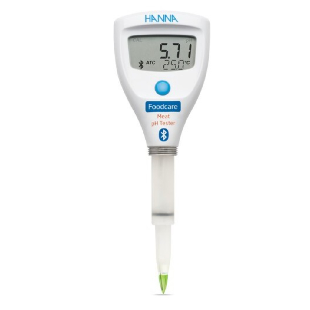 Hanna HI9810452 HALO2 tester de pH Smart para carne regenerable y compatible con cuchilla FC097