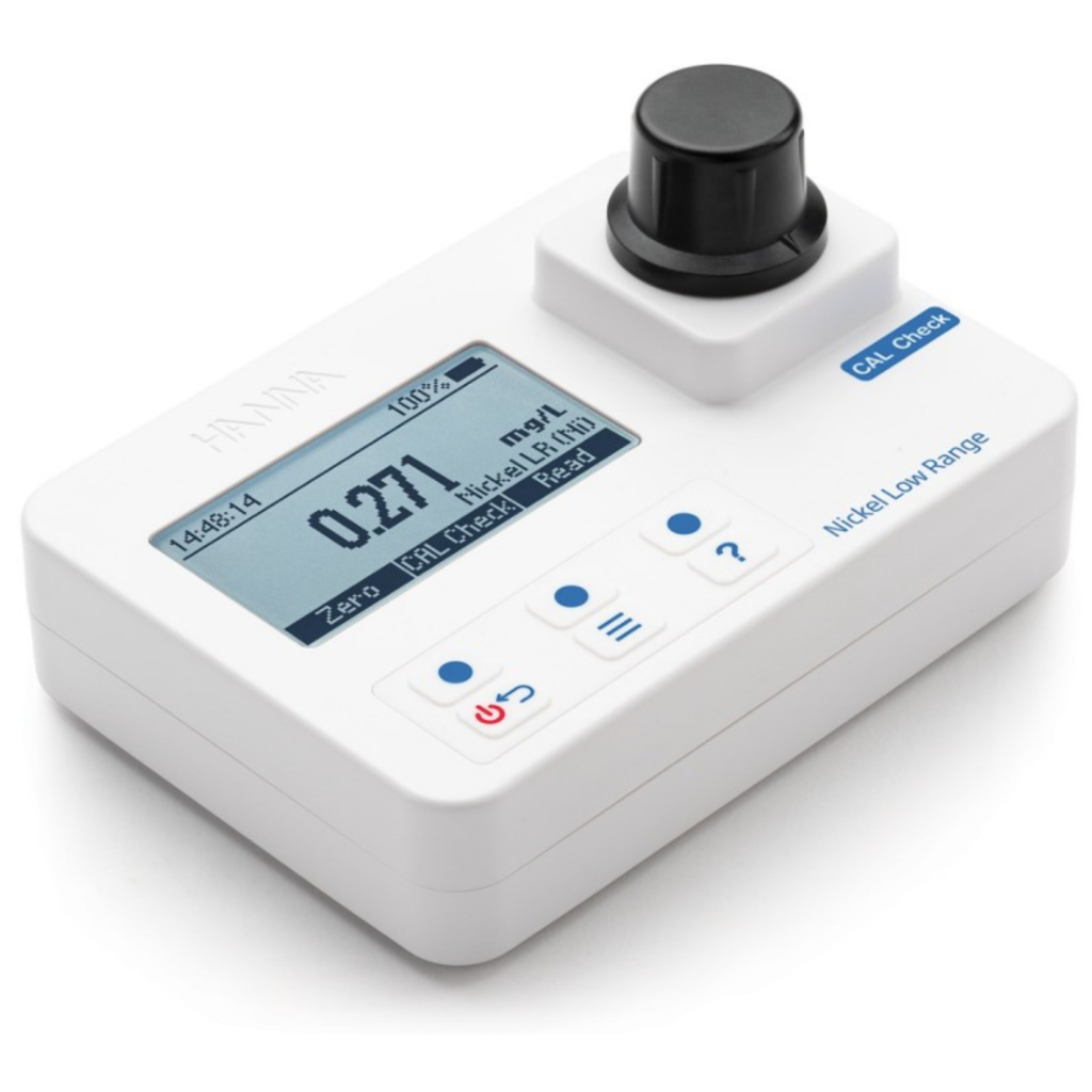 Hanna HI97740 Fotómetro portátil Níquel rango bajo 0,000 a 1,000 mg/L