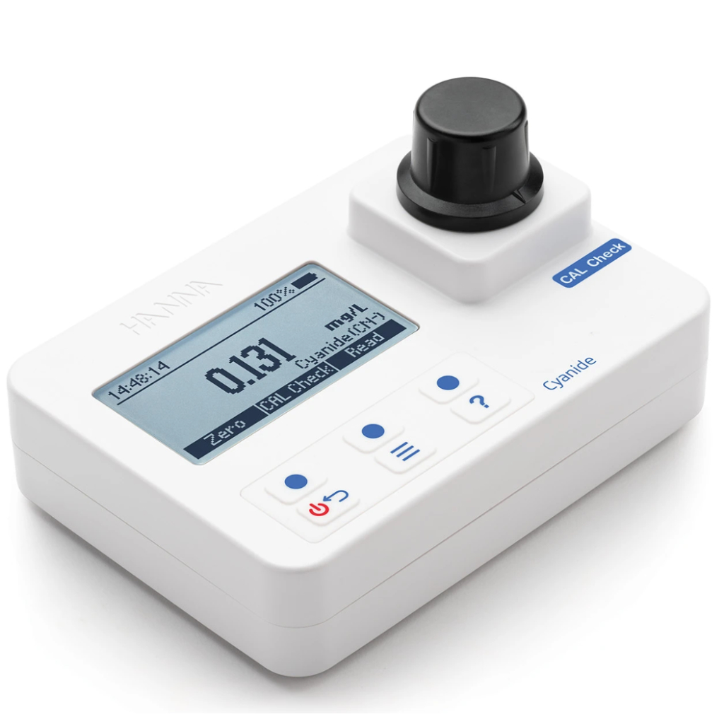 Hanna HI97714 Fotómetro portátil para cianuros 0.000 a 0.200 mg/L ppm