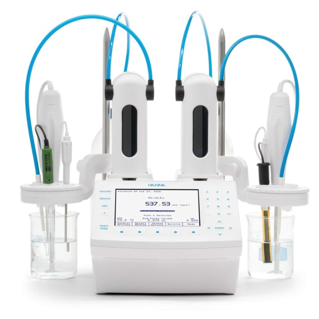 Hanna HI932-02 Valorador potenciométrico con 2 placas analógicas