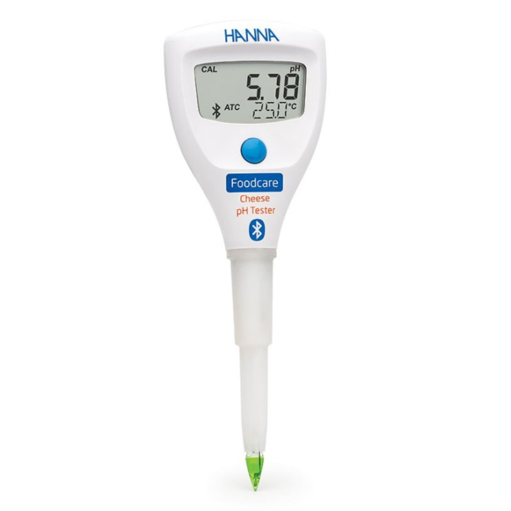 Hanna HI9810322 HALO2 tester de pH Smart para alimentos, punta cónica y cuerpo de plástico