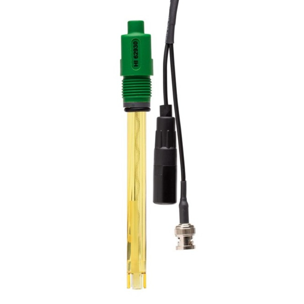 Hanna HI6493005 Electrodo amplificado ORP oro, pila intercambiable, cuerpo plástico, unión de fibra,