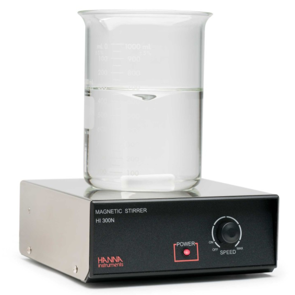 Hanna HI300N-2 Agitador magnético con regulador de velocidad y cubierta de acero inoxidable, 2,5L
