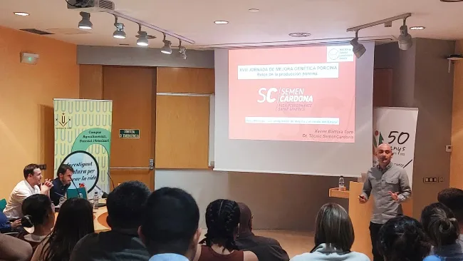El director técnico de Semen Cardona, Xavier Barrera, ponente en la Universitat de Lleida
