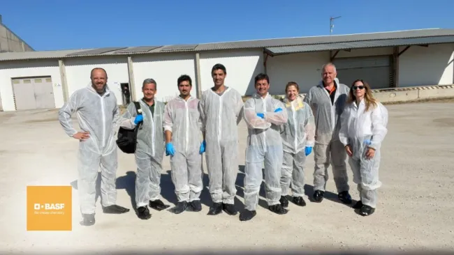 🐽 El equipo técnico de BASF visita granjas en la zona de Lleida co...