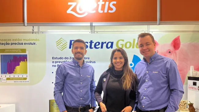 Time técnico da Zoetis apresenta trabalhos sobre a prevalência de genótipos de PCV2