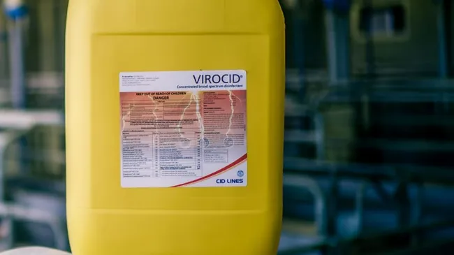 Our Virocid® disinfectant is ideal for use on livestock farms as it i...
