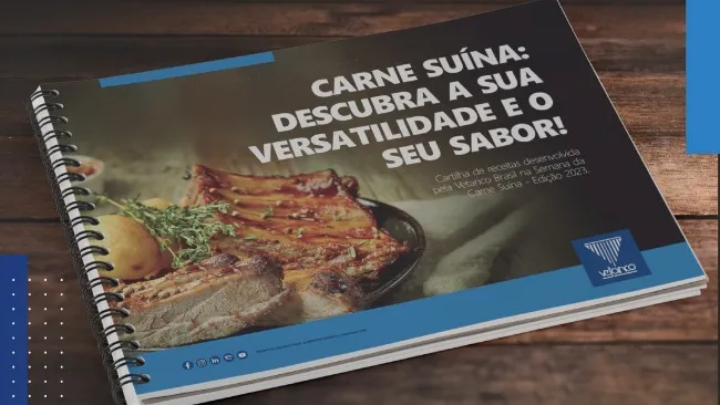 Vetanco Brasil lança caderno de receitas “Carne suína: descubra a sua versatilidade e o seu sabor!”