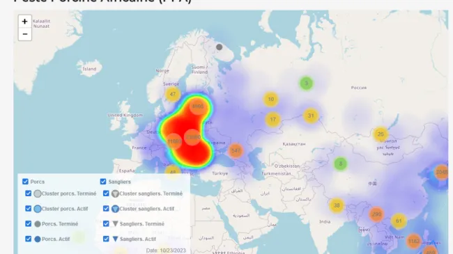Nous avons amélioré notre carte des cas de PPA, en la transformant e...