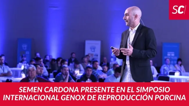 Xavi Barrera, director técnico de Semen Cardona, destacado conferencista en el 5º Simposio Internacional Genox de Reproducción Porcina