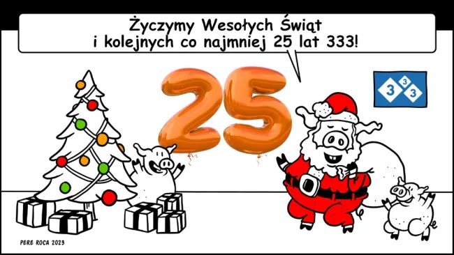 Zespół 333 życzy Wesołych Świąt i Szczęśliwego Nowego Roku!�...
