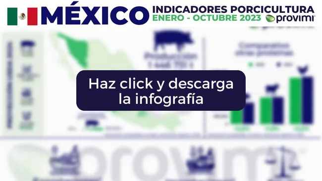 México: avance de los indicadores porcícolas en 2023
