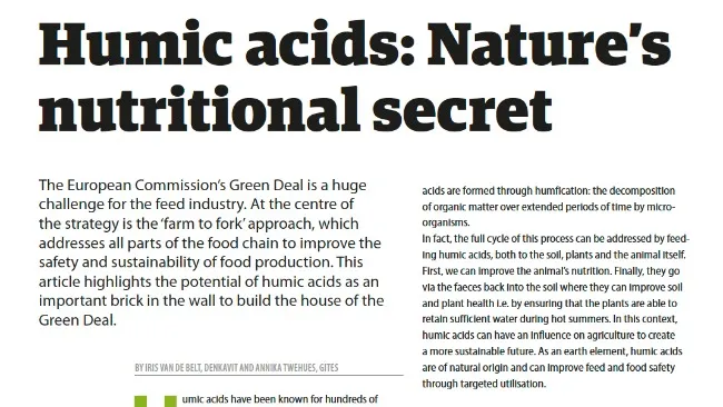 “Ácidos húmicos: el secreto nutricional de la naturaleza”