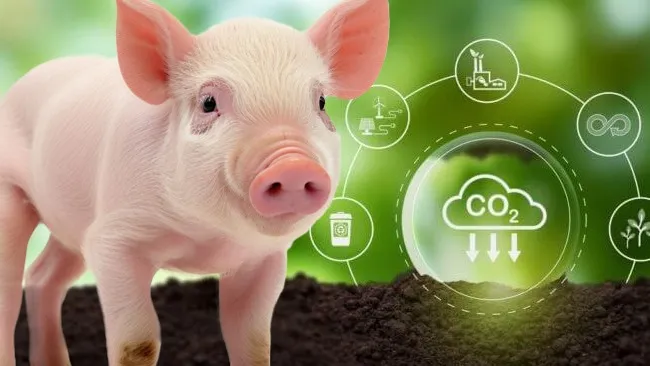Reducción de la huella de carbono desde la nutrición porcina.