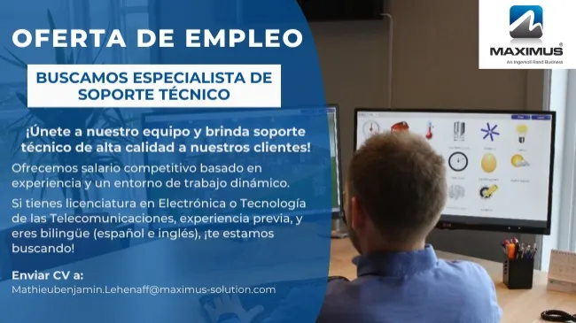 Maximus busca especialista de soporte técnico en México
