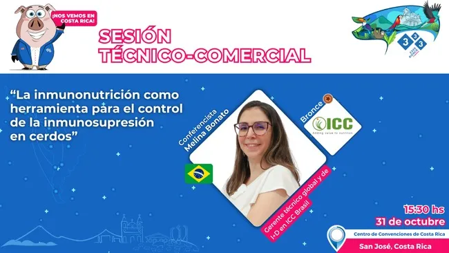 ICC refuerza la salud porcina en el 333 Experience Congress Latam 2024 con su sesión sobre inmunonutrición