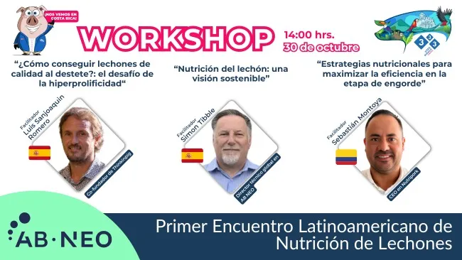 Primer encuentro latinoamericano de nutrición de lechones AB Neo en el 333 Experience Congress LATAM 2024