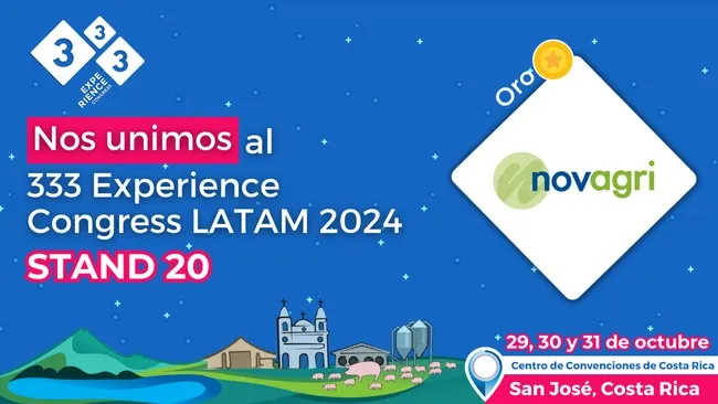 Novagri presente como Patrocinador Oro del 333 Experience Congress Latam 2024