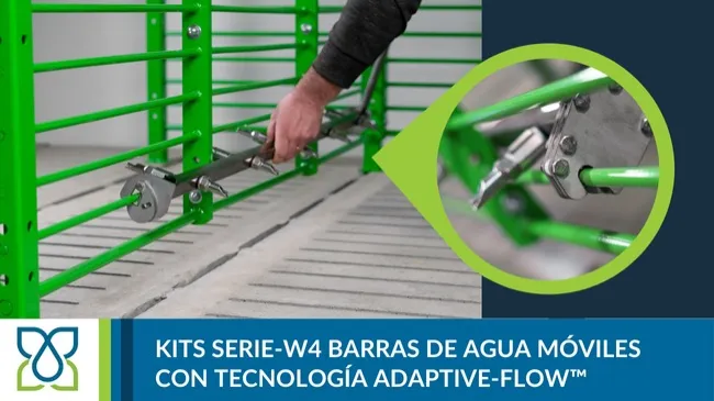Kits Serie-W4 de Crystal Spring: tecnología Adaptive-Flow™ para un manejo eficiente del agua en producción animal