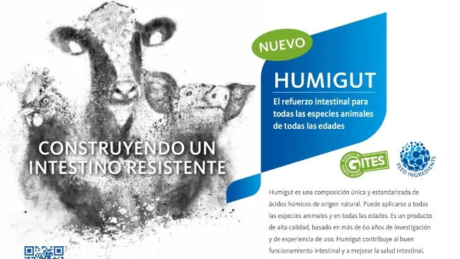 Denkavit lanza al mercado Humigut, una nueva materia prima para piensos, compuesta de ácidos húmicos y que  supone un refuerzo intestinal 
