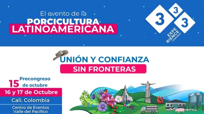Colombia será la sede del 333 Experience Congress Latam 2025: Un evento clave para el futuro de la porcicultura 