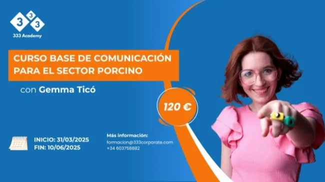 Nuevo curso de 333 Academy: Mejora tu comunicación en el sector porcino
