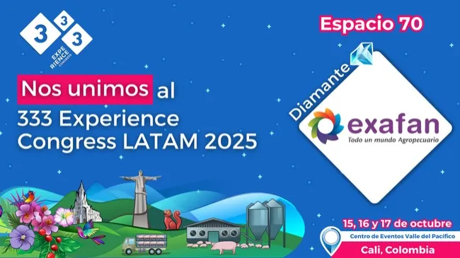 Exafan será Patrocinador Diamante del 333 Experience Congress Latam 2025 en Colombia