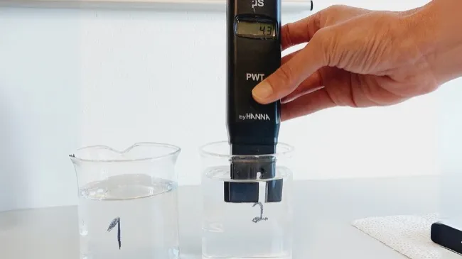 Calidad del agua en el laboratorio de producción de semen porcino