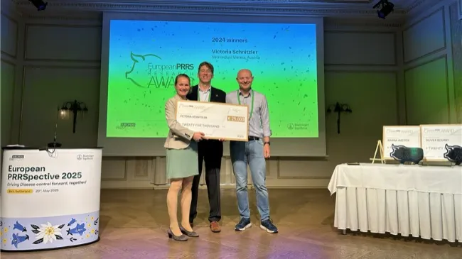 Boehringer Ingelheim recognizes Victoria Schnitzker, Olivier Bourry and Marina Meester as winners of the European PRRS Research Awards 2024