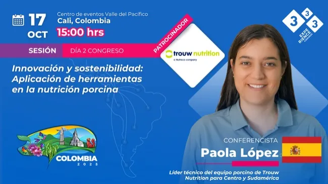 Trouw Nutrition LATAM patrocina sesión clave sobre innovación y sostenibilidad en la nutrición porcina