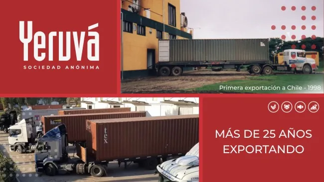 Yeruvá: 25 años exportando calidad y confianza al mundo