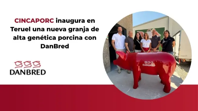 CINCAPORC inaugura en Teruel una nueva granja de alta genética porcina con DanBred