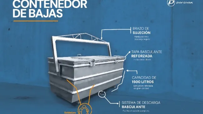 Bioseguridad Porinox: contenedor de bajas