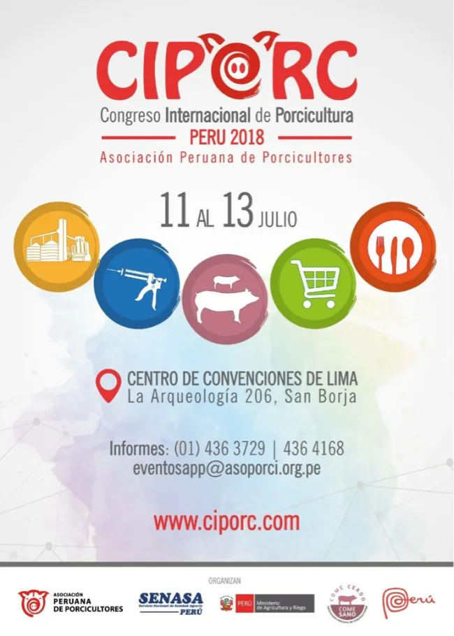 El congreso más esperado por todos los PORCICULTORES del Perú 