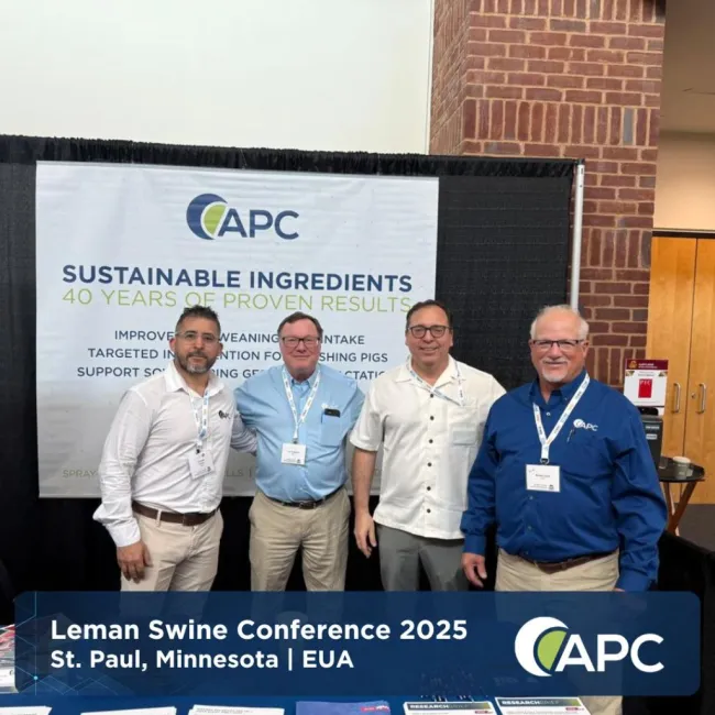 O time da APC marcou presença na Leman Swine Conference 2025 em St. P...