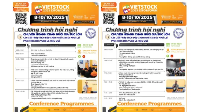 VIETSTOCK 2025 & VINARUHA: HỘI NGHỊ CHUYÊN NGÀNH CHĂN NUÔI GIA...