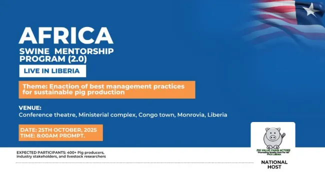 Africa swine mentorship program is a 1-day onsite training and mentors...