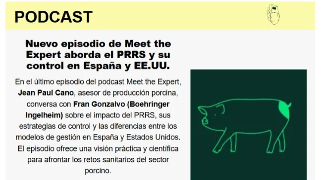 Meet the Expert aborda el PRRS y su control en España y EE.UU con Jean Paul Cano