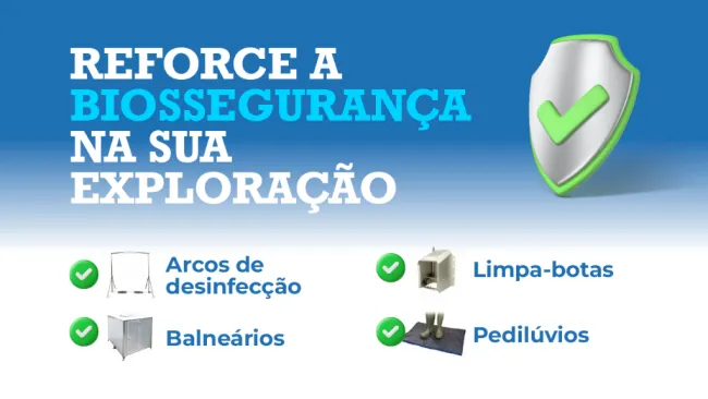 Equipamento de biossegurança na exploração