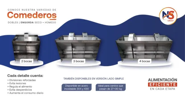 Comederos atornillables seco-húmedo: diseño, precisión y durabilidad en cada detalle 