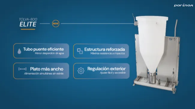 Tolva Elite para fase de engorde en producción porcina 