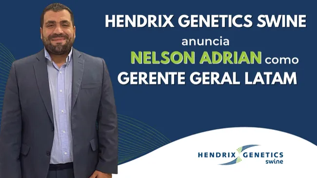 Nelson Adrián Restrepo assume a Gerência Geral para a América Latina da Hendrix Genetics Swine