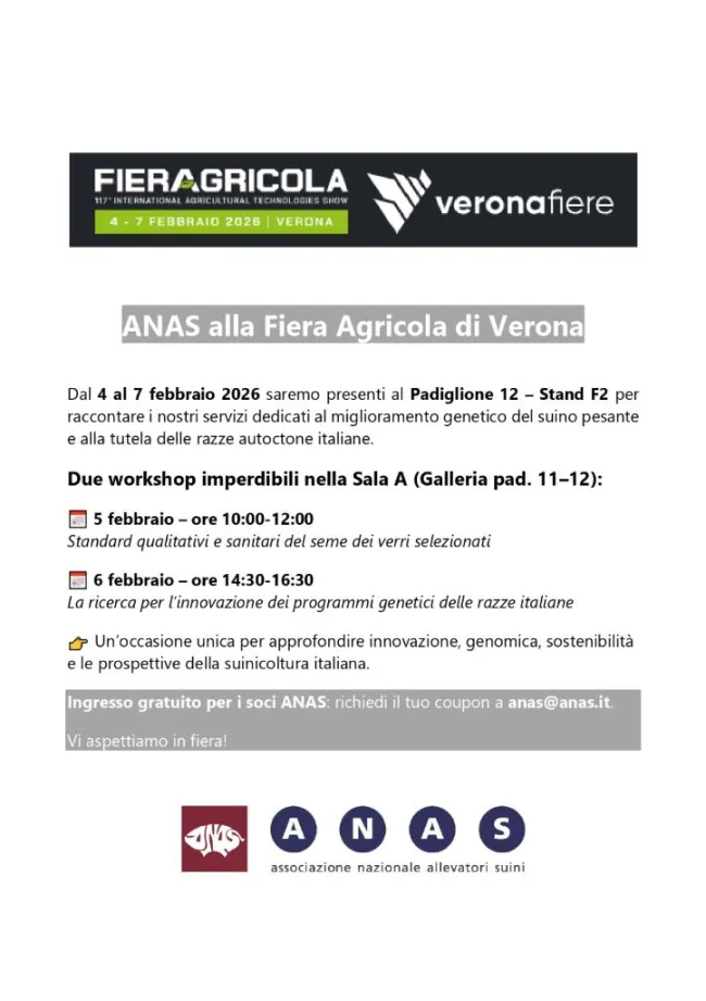 ANAS alla Fiera Agricola di Verona