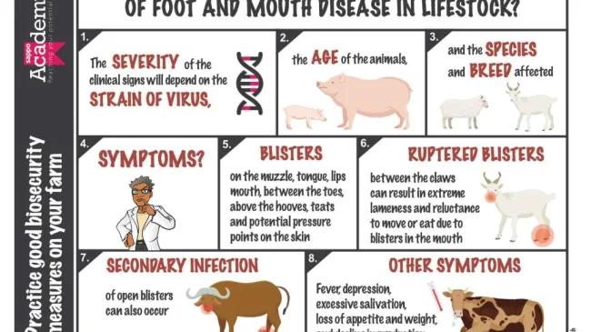Do not get confused, learn about the clinical signs of Foot and Mouth ...