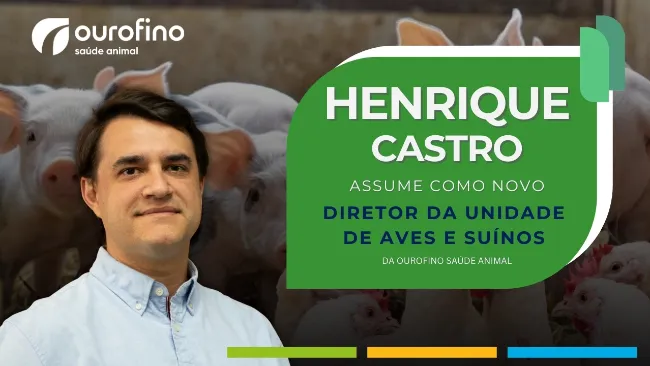 Henrique Castro é o novo diretor da unidade de Aves e Suínos da Ourofino Saúde Animal