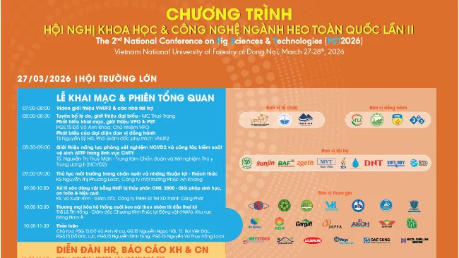PST2026: Từ quản trị hệ thống đến đổi mới công nghệ ngành heo