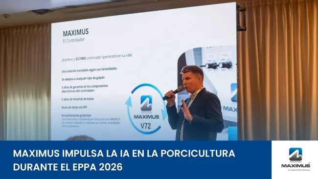 Inteligencia artificial y gestión en tiempo real: la apuesta de Maximus en el IV Encuentro Empresarial de Producción Porcina Argentina 