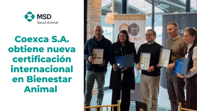 Coexca S.A. obtiene nueva certificación internacional en Bienestar Animal para la totalidad de sus granjas, transporte y principal planta de procesos